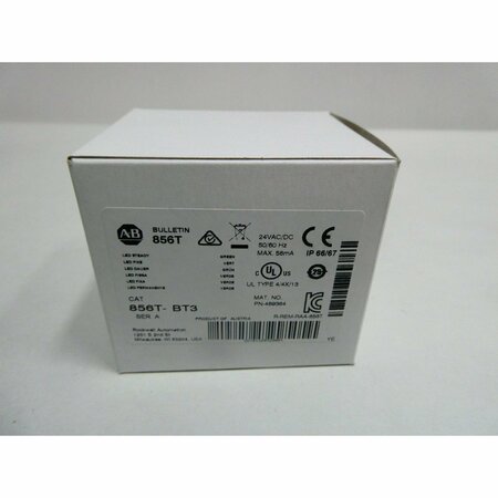 Allen Bradley GREEN 24V-AC 24V-DC LIGHT MODULE 856T-BT3